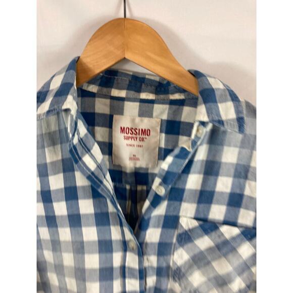 Mossimo Supply Co Crop Gingham Button Down shirt Size XS - Picture 3 of 4